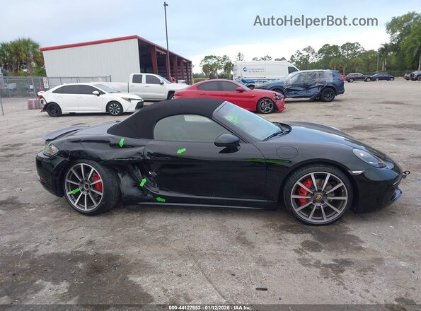 WP0CB2A88HS240789 2017 PORSCHE 718 BOXSTER Black Widok wnętrza z tyłu