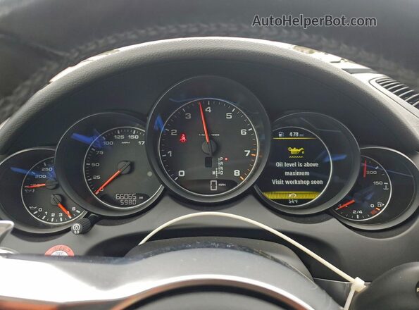 WP1AA2A23JKA05680 2018 PORSCHE CAYENNE Silver Instrument cluster view