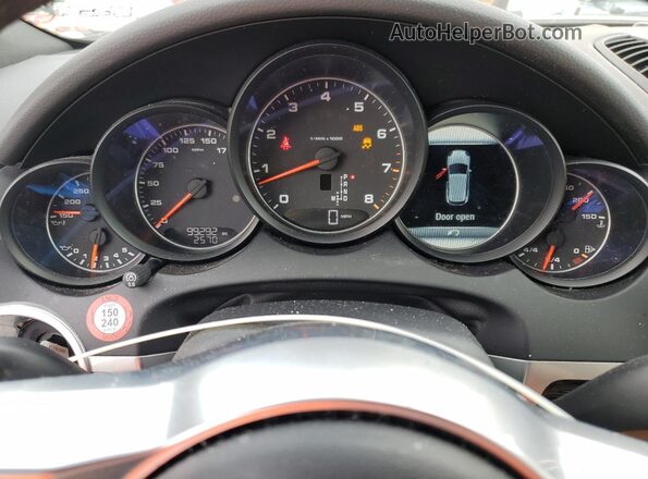 WP1AA2A26JKA05799 2018 PORSCHE CAYENNE White Instrument cluster view