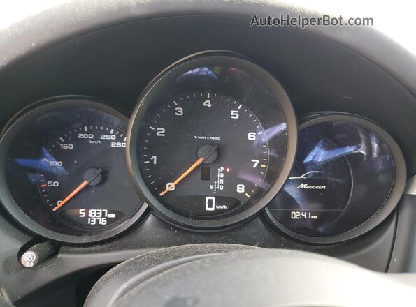 WP1AA2A51MLB14955 2021 PORSCHE MACAN Gray Вид щитка приладів