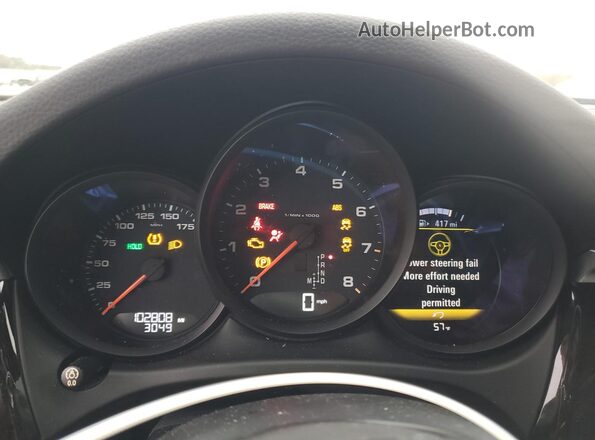 WP1AA2A58KLB06526 2019 PORSCHE MACAN Синий Вид щитка приборов
