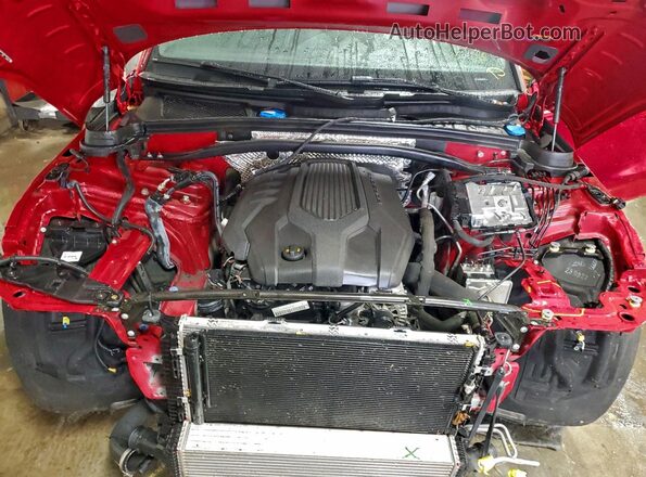 WP1AA2A59PLB04193 2023 PORSCHE MACAN Красный Вид задней части салона