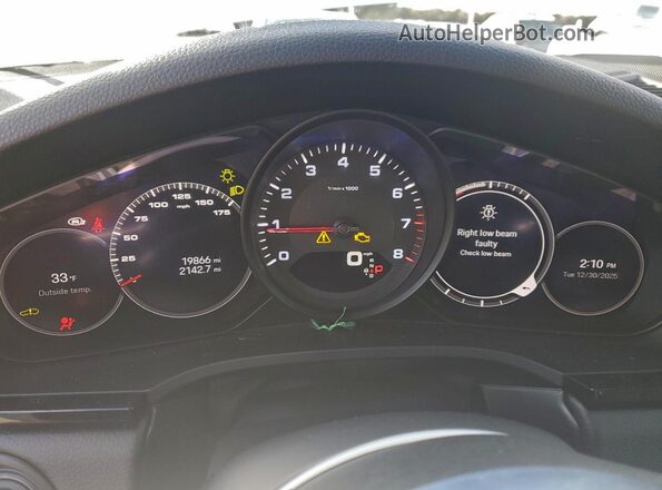 WP1AA2AY0NDA07014 2022 PORSCHE CAYENNE Белый Вид щитка приборов