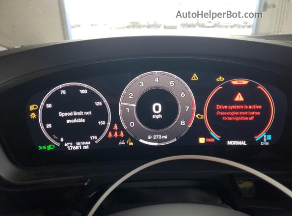 WP1AA2AY0RDA06886 2024 PORSCHE CAYENNE Синий Вид щитка приборов