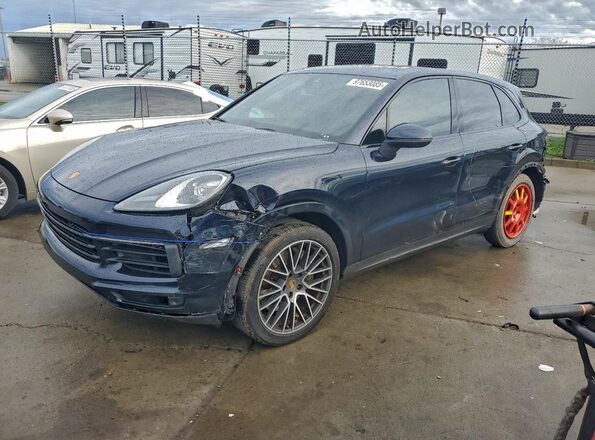WP1AA2AY3MDA05157 2021 PORSCHE CAYENNE Blue Передня ліва чверть