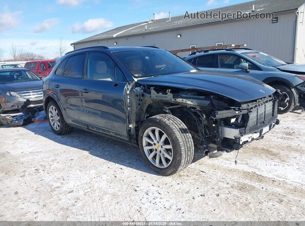 WP1AA2AY7KDA00718 2019 PORSCHE CAYENNE Blue Delantero derecho