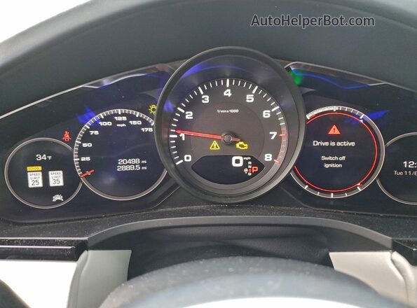 WP1AA2AY8LDA03158 2020 PORSCHE CAYENNE Серебряный Вид щитка приборов