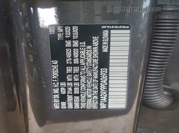 WP1AA2AY9PDA06933 2023 PORSCHE CAYENNE Серый Вид подкапотного пространства