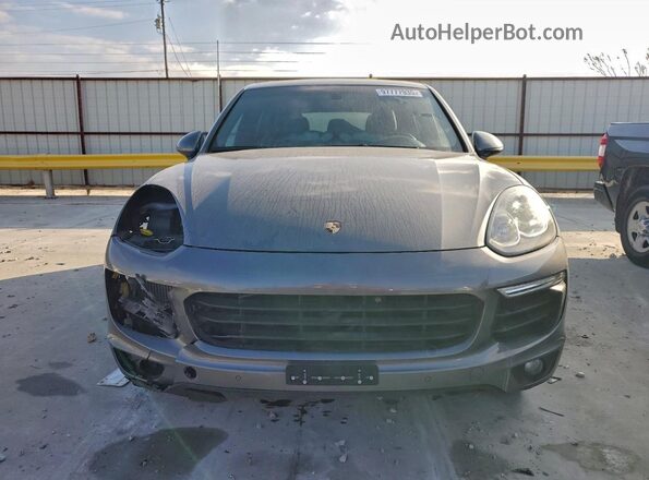 WP1AB2A23HLA53732 2017 PORSCHE CAYENNE Серый Вид спереди