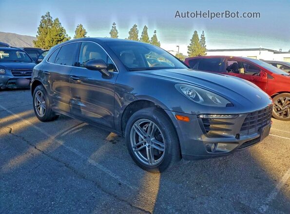 WP1AB2A55GLB47538 2016 PORSCHE MACAN Серый Передняя правая четверть