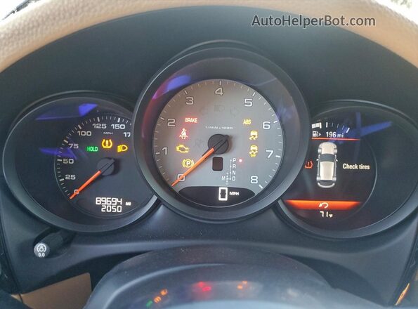 WP1AB2A55GLB47538 2016 PORSCHE MACAN Серый Вид щитка приборов