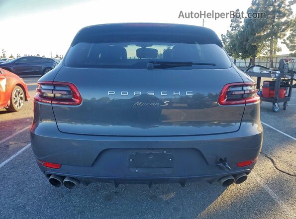 WP1AB2A55GLB47538 2016 PORSCHE MACAN Серый Вид сзади