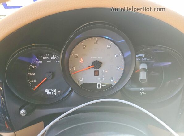 WP1AB2A57GLB46097 2016 PORSCHE MACAN Белый Вид щитка приборов