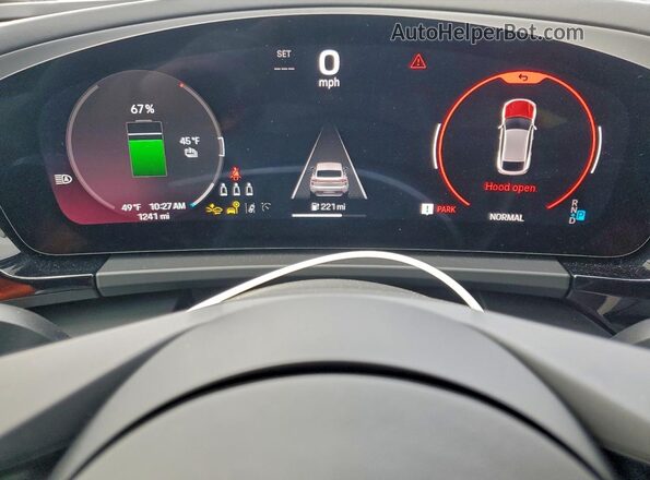 WP1AB2XA1SL153590 2025 PORSCHE MACAN Бордовый Вид щитка приборов