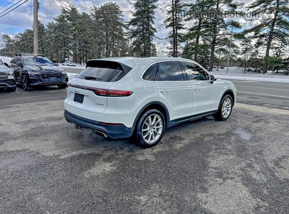 WP1AE2AY2KDA51063 2019 PORSCHE CAYENNE Белый Передняя правая четверть