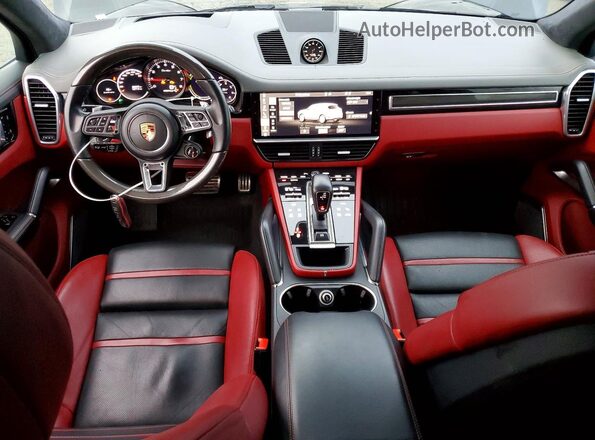 WP1AF2AY4MDA36774 2021 PORSCHE CAYENNE Черный Вид панели приборов