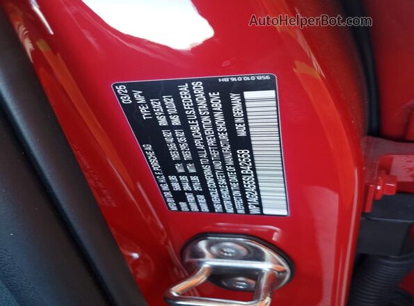 WP1AG2A55SLB42558 2025 PORSCHE MACAN Красный Вид подкапотного пространства