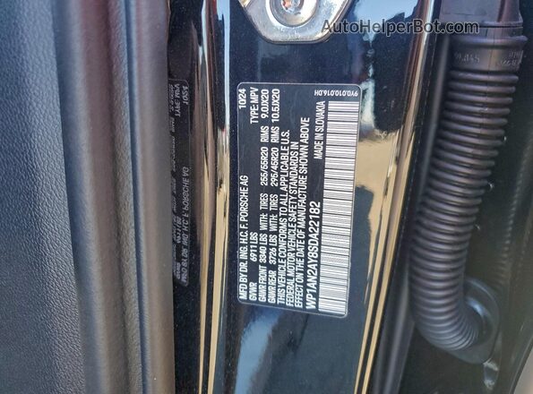WP1AN2AY8SDA22182 2025 PORSCHE CAYENNE Черный Панорамный вид салона 360°