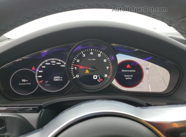 WP1BA2AYXPDA27729 2023 PORSCHE CAYENNE Серебряный Вид щитка приборов