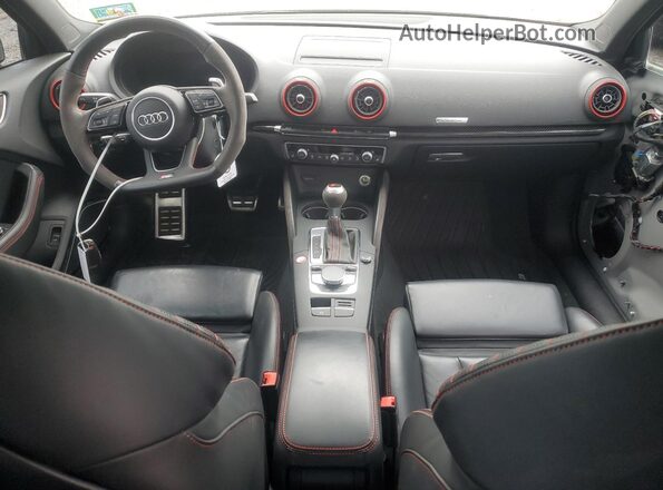 WUABWGFF1KA903589 2019 AUDI RS3 Gray Dashboard view