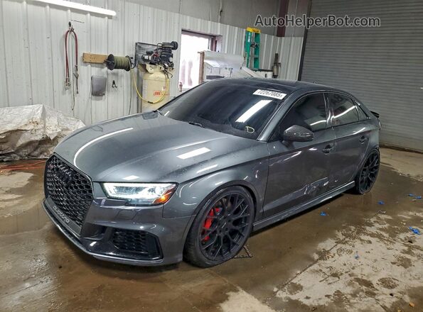 WUABWGFF4KA905272 2019 AUDI RS3 Gray Առջևի ձախ երեք քառորդ տեսարան
