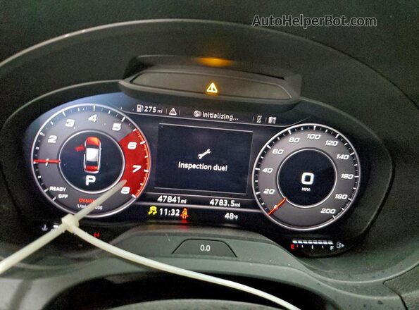 WUABWGFF4KA905272 2019 AUDI RS3 Gray Սարքավորումների վահանակի տեսք