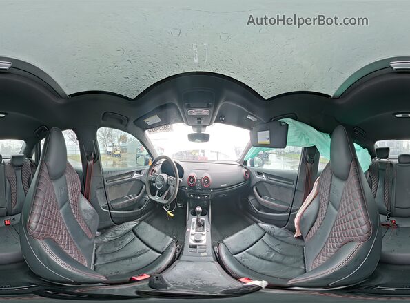 WUABWGFF7J1904955 2018 AUDI RS3 Белый Вид наклейки с VIN-кодом
