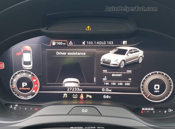 WUABWGFF7J1905717 2018 AUDI RS3 Синий Вид задних сидений