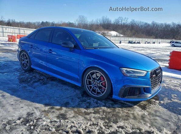 WUABWGFF8J1900316 2018 AUDI RS3 Blue Передня права чверть