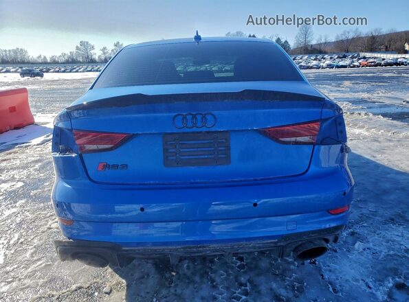 WUABWGFF8J1900316 2018 AUDI RS3 Blue Вид ззаду