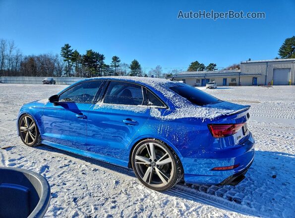 WUABWGFF9KA902349 2019 AUDI RS3 Blue Rear left