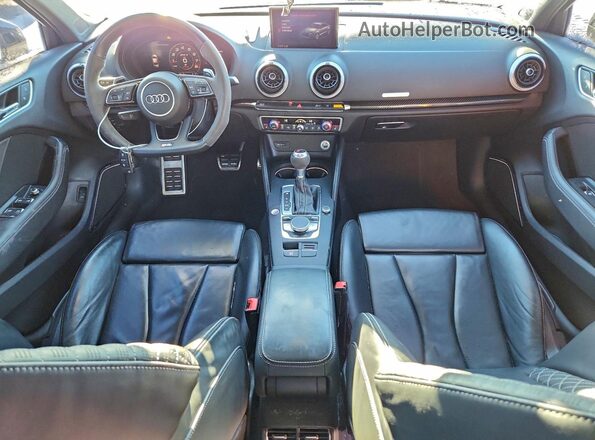 WUABWGFF9KA902349 2019 AUDI RS3 Blue Dashboard view