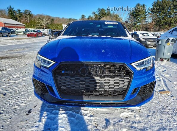WUABWGFF9KA902349 2019 AUDI RS3 Blue Front view
