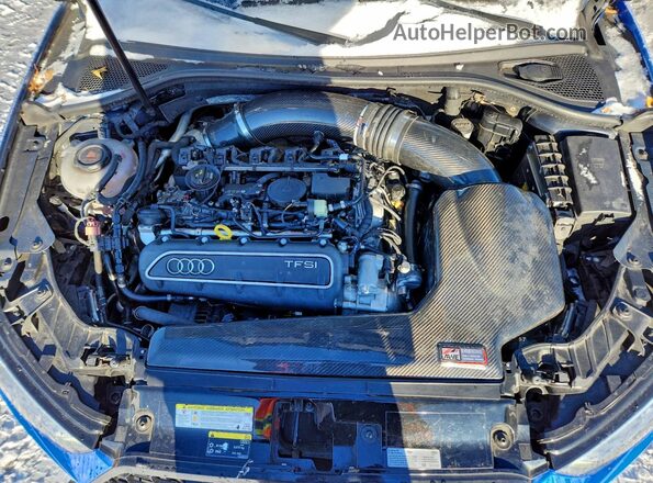 WUABWGFF9KA902349 2019 AUDI RS3 Blue Rear interior view