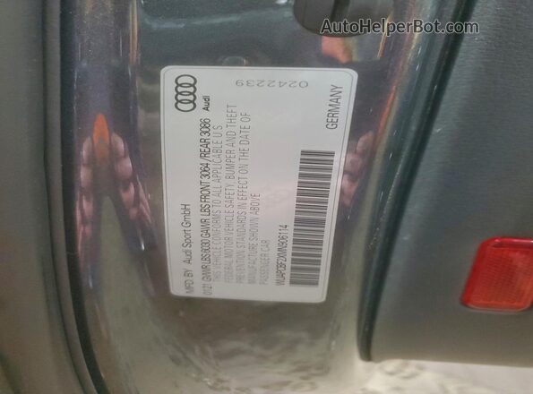 WUAPCBF2XMN906114 2021 AUDI RS7 Charcoal Вид підкапотного простору