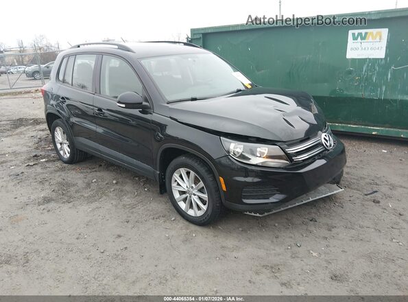 WVGAV7AX5HK044761 2017 VOLKSWAGEN TIGUAN Черный Передняя правая четверть