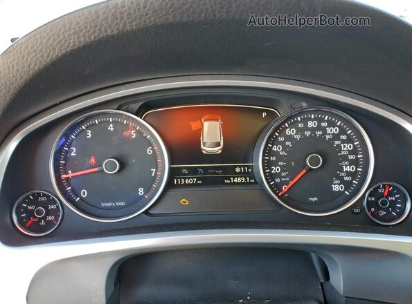 WVGEF9BP5GD001484 2016 VOLKSWAGEN TOUAREG Черный Вид щитка приборов