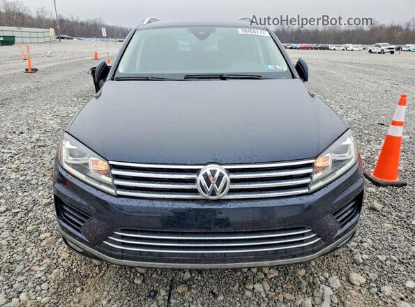 WVGEF9BP5GD001484 2016 VOLKSWAGEN TOUAREG Черный Вид спереди