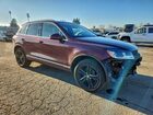 2017 Volkswagen Touareg Wolfsburg Темно-бордовый vin: WVGRF7BPXHD002962