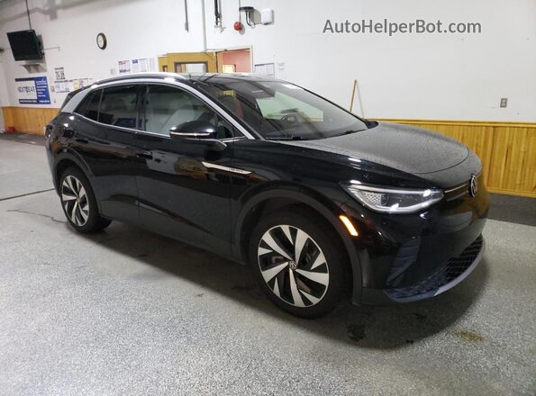 WVGUNPE21NP037414 2022 VOLKSWAGEN ID.4 Черный Передняя правая четверть