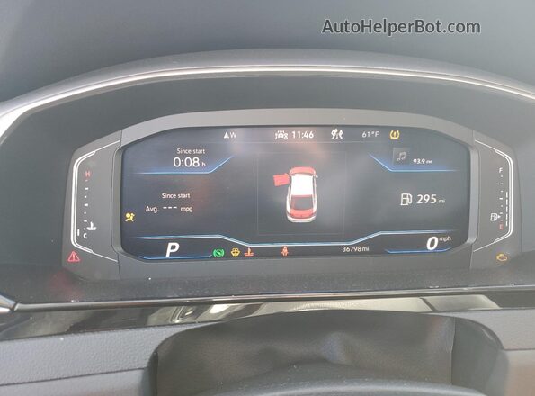WVWAR7AN2ME013550 2021 VOLKSWAGEN ARTEON Черный Вид щитка приборов