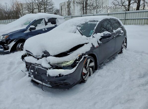 WVWG87CD8NW220893 2022 VOLKSWAGEN GTI Черный Передняя левая четверть