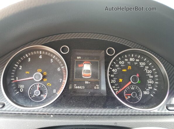 WVWMP7AN2HE504712 2017 VOLKSWAGEN CC Черный Вид щитка приборов