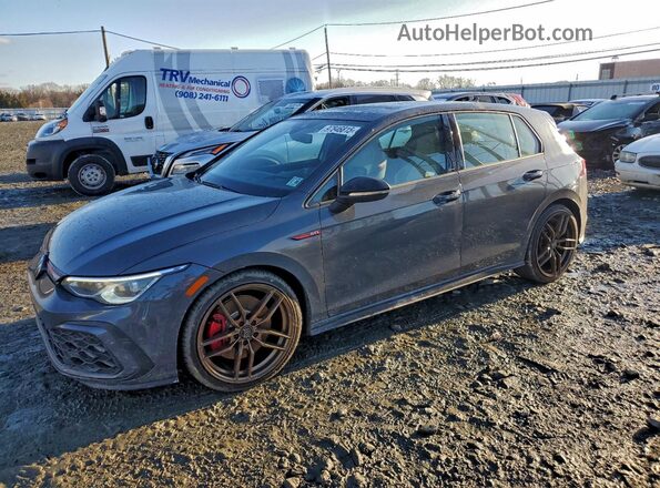 WVWWA7CD2RW228252 2024 VOLKSWAGEN GTI Gray წინა მარცხენა ხედი სამი მეოთხედიდან