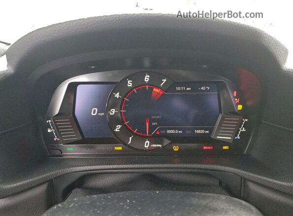 WZ1DB4C05LW025543 2020 TOYOTA SUPRA Черный Вид щитка приборов