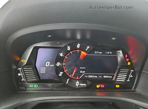 WZ1DB4C05LW027406 2020 TOYOTA SUPRA Черный Вид щитка приборов
