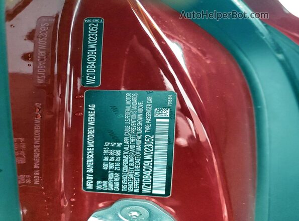 WZ1DB4C09LW023052 2020 TOYOTA SUPRA Red Widok komory silnika