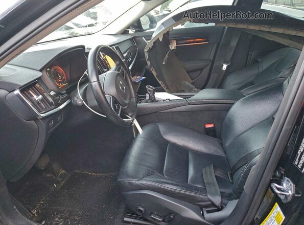 YV1102AK4H1007307 2017 VOLVO S90 Black წინა სალონის ხედი