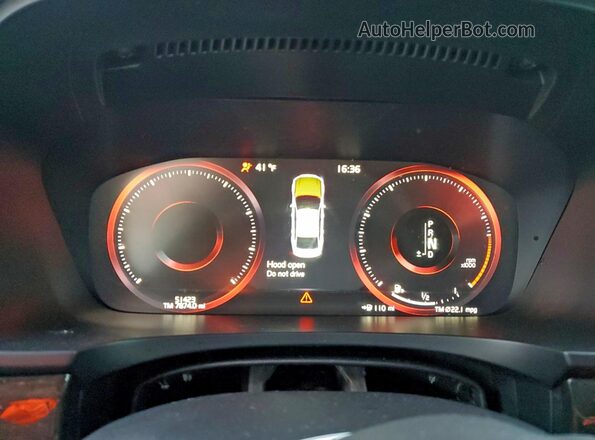 YV1102AK4H1007307 2017 VOLVO S90 Black ხელსაწყოთა პანელის ხედი