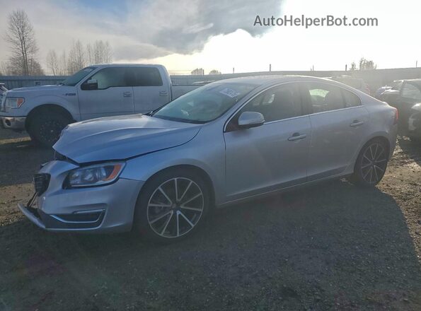 YV126MFK2G2413053 2016 VOLVO S60 Silver Առջևի ձախ երեք քառորդ տեսարան